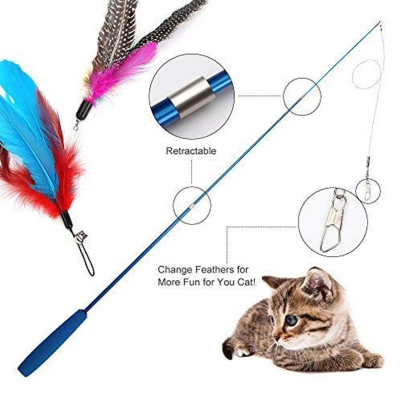 Telescopic Cat Teaser Wand