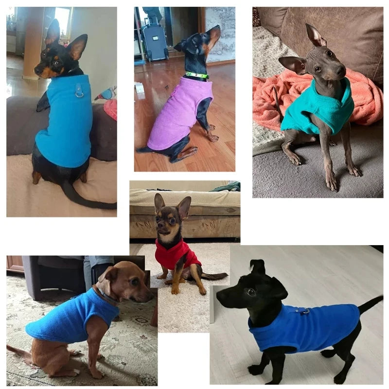 Warm Fleece Dog Vest