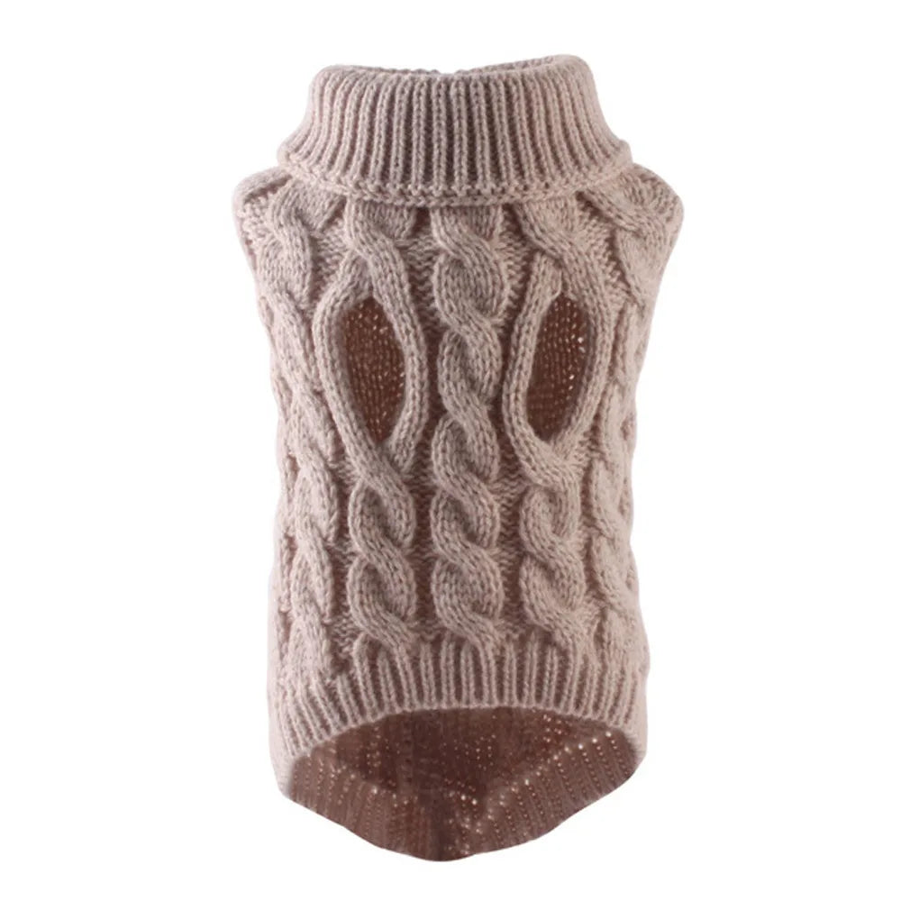 Warm Knitted Dog Sweater