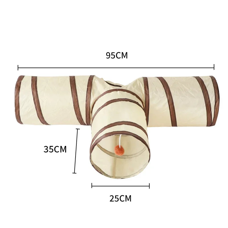 Foldable Cat Play Tunnel