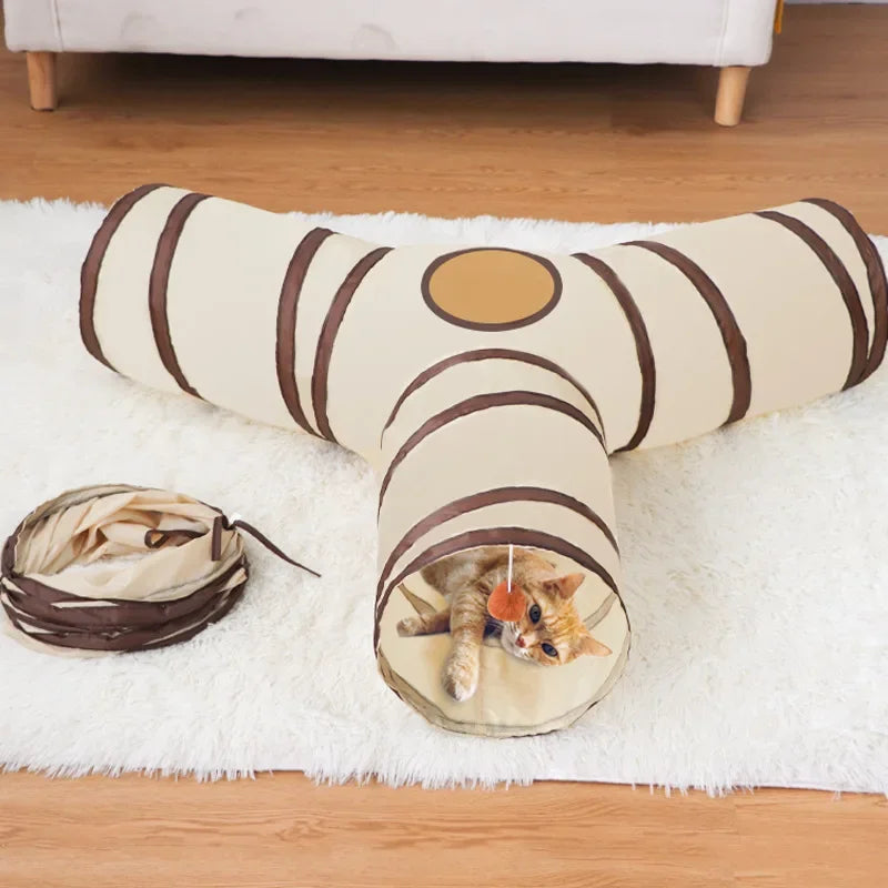 Foldable Cat Play Tunnel