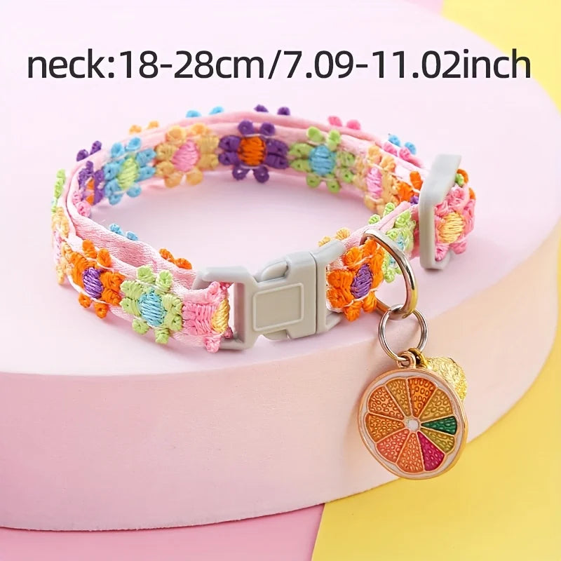 Lace Flower Cat Collar