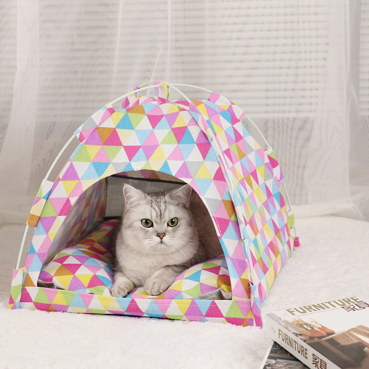 Warm Cat Tent Bed