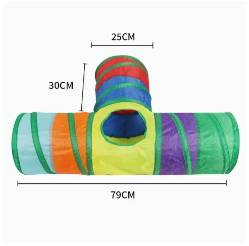 Foldable Cat Play Tunnel