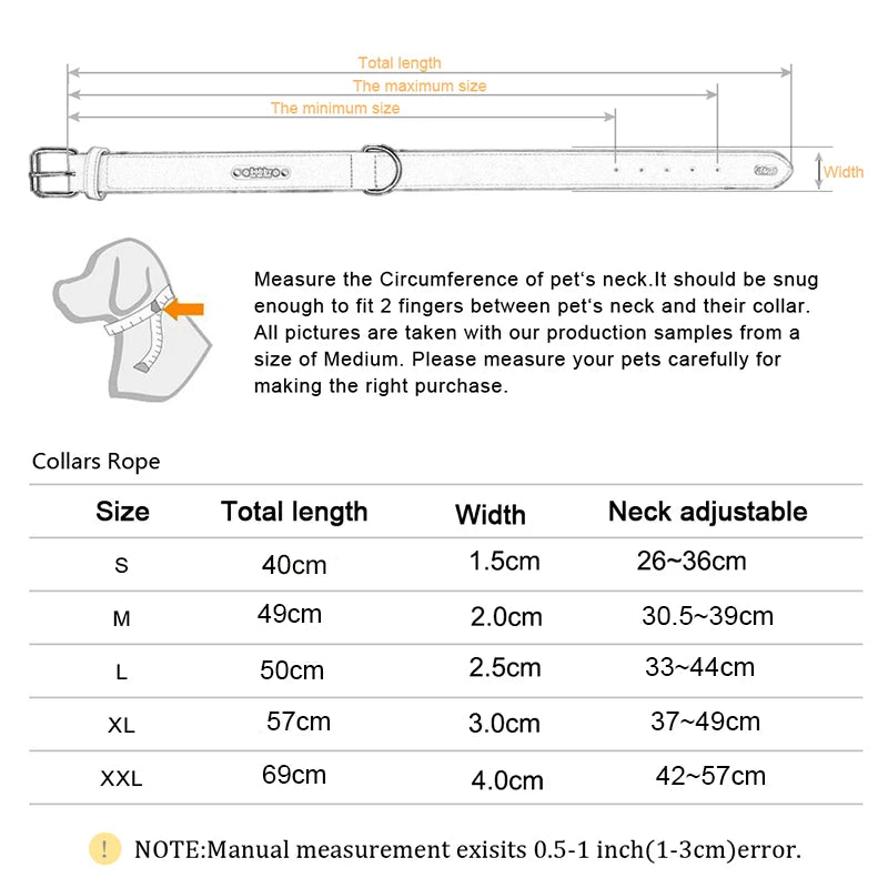 Durable Adjustable Nylon Dog Collar