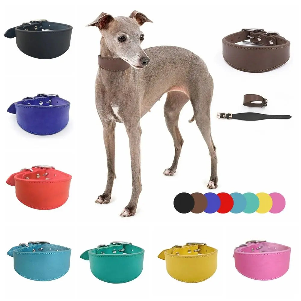 Adjustable Leather Dog Collar