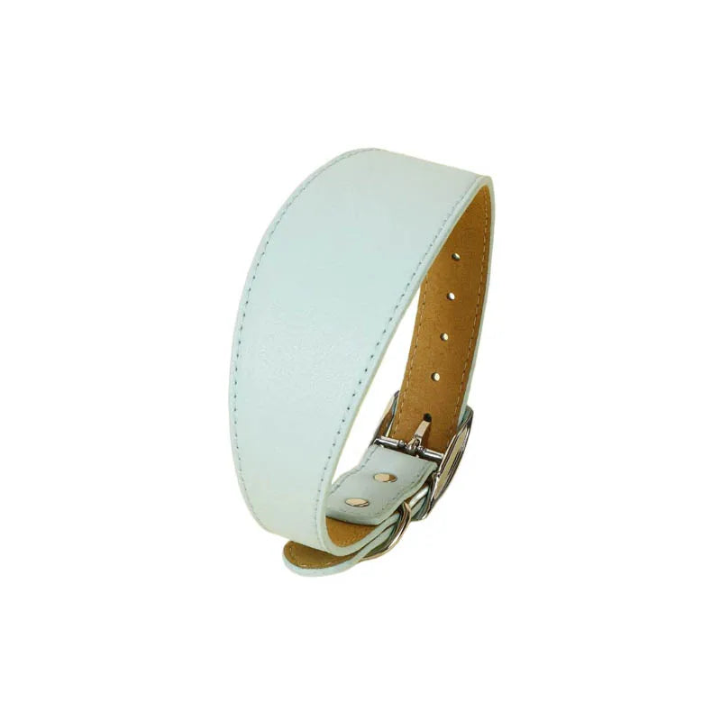 Wide Leather Dog Collar