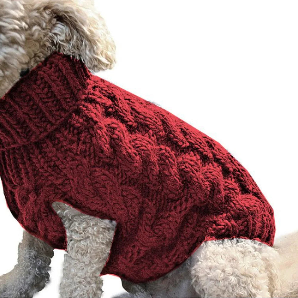 Warm Knitted Dog Sweater