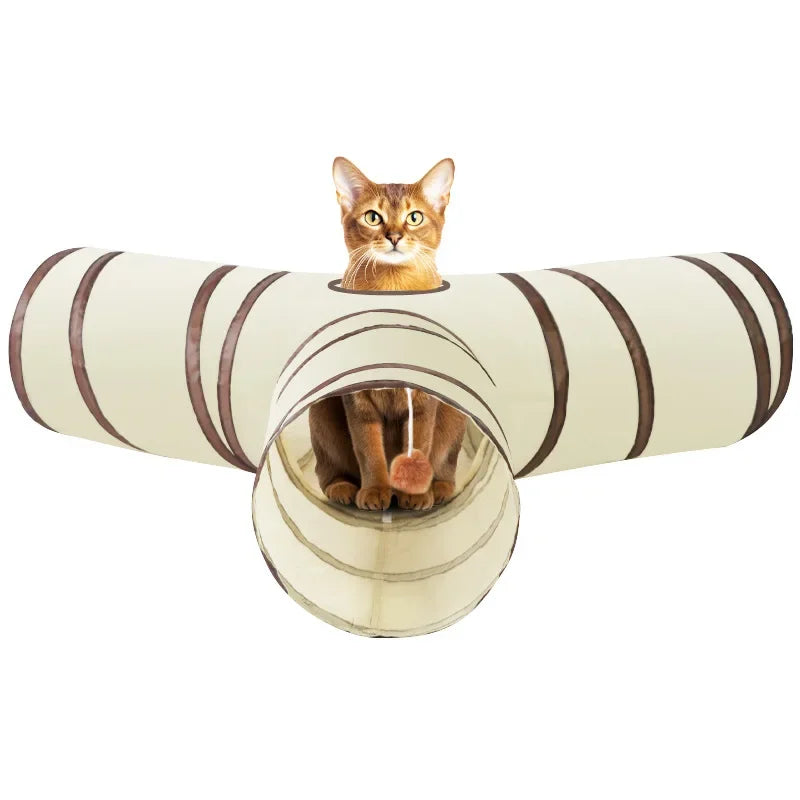 Foldable Cat Play Tunnel