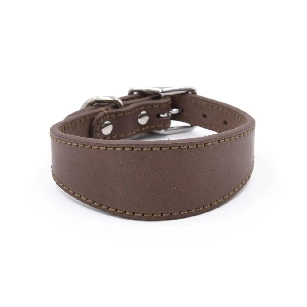 Adjustable Leather Dog Collar